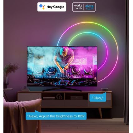 Govee - Neon SMART Tira LED plegable RGBIC 2m Wi-Fi IP67