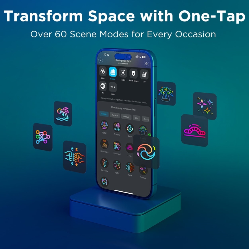 Govee - Paneles de iluminación Smart RGBIC Gaming Pro con Matter y Wi-Fi