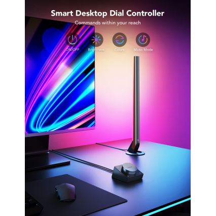 Govee - Paneles LED Gaming WiFi inteligentes + Controlador Smart Dual blanco Wi‑Fi