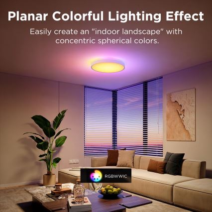 Govee - Plafón LED RGBIC regulable LED/49W/230V 2700-6500K Wi-Fi