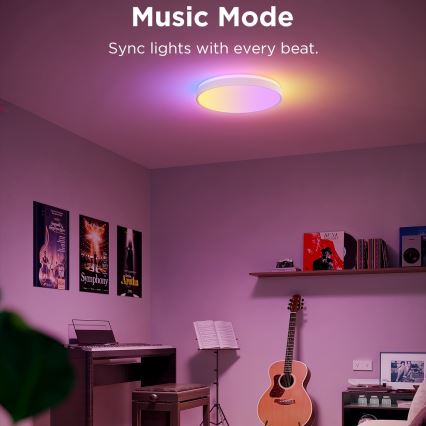 Govee - Plafón LED RGBIC regulable LED/49W/230V 2700-6500K Wi-Fi