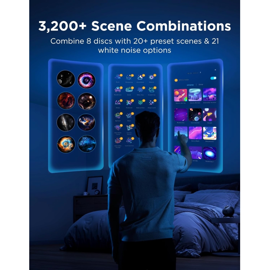 Govee - Proyector de luz Galaxy 2 Pro Matter con altavoz Wi‑Fi