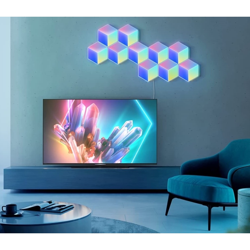 Govee - SET 10x Lámpara LED Glide Hexa Pro LED Inteligente RGBIC Wi-Fi