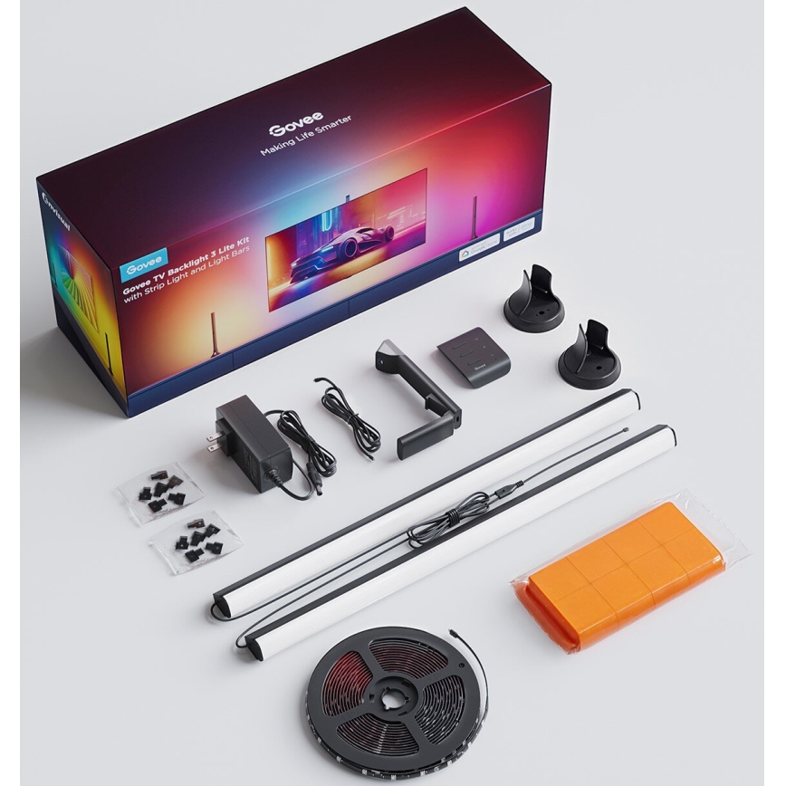 Govee - SET 2x Iluminación trasera TV 55-65" Iluminación LED SMART RGBICW Wi-Fi