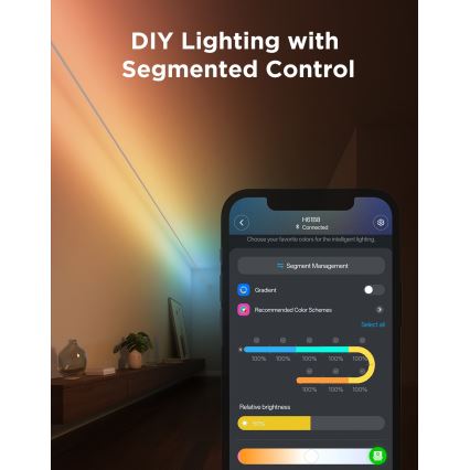 Govee - Tira LED colgante RGBICWW LED/36W/24V 4m Skyline Matter Wi-Fi