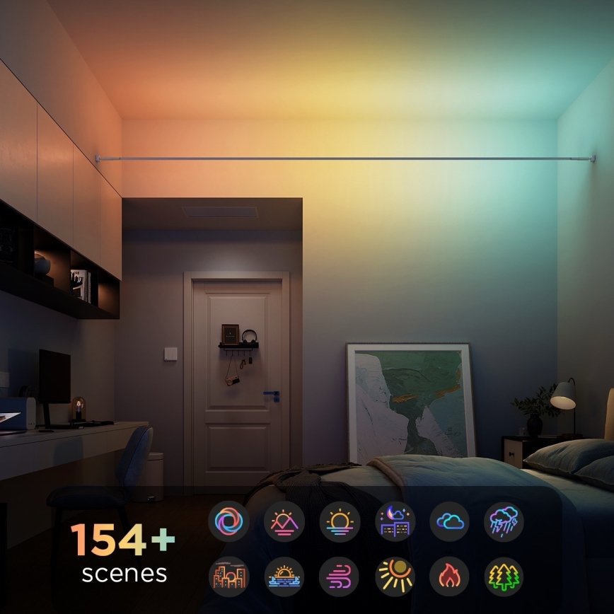 Govee - Tira LED colgante RGBICWW LED/36W/24V 4m Skyline Matter Wi-Fi