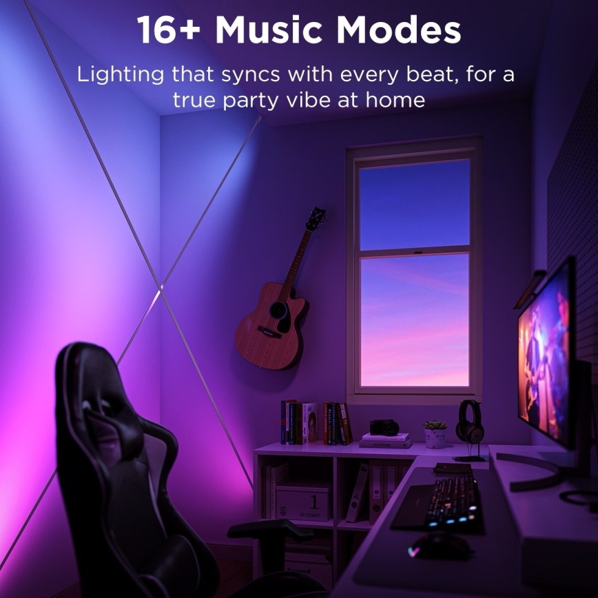 Govee - Tira LED colgante RGBICWW LED/36W/24V 4m Skyline Matter Wi-Fi