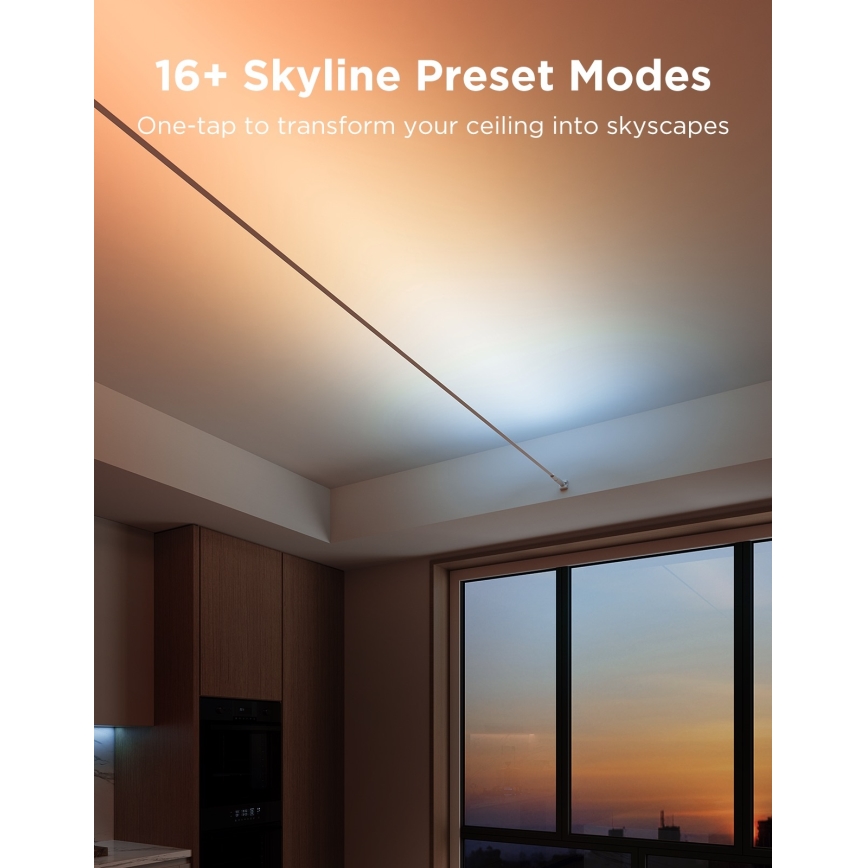 Govee - Tira LED colgante RGBICWW LED/36W/24V 4m Skyline Matter Wi-Fi