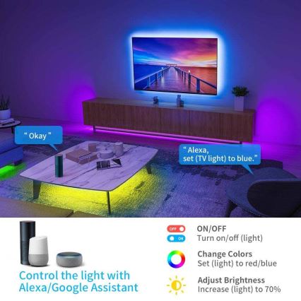 Govee - Tira LED inteligente Wi-Fi RGB 5m