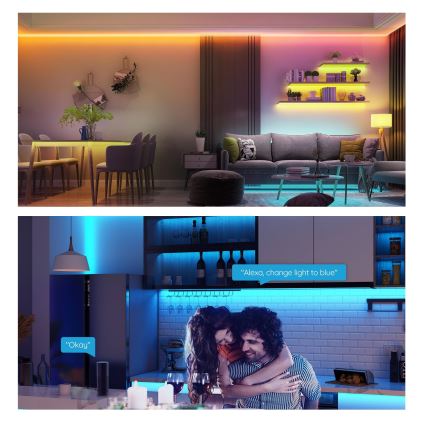 Govee - Tira LED RGB regulable inteligente LED/36W/24V 10m Wi-Fi