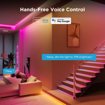 Govee - Tira LED SMART PRO RGBICW Wi-Fi 10m MATTER - extra duradera