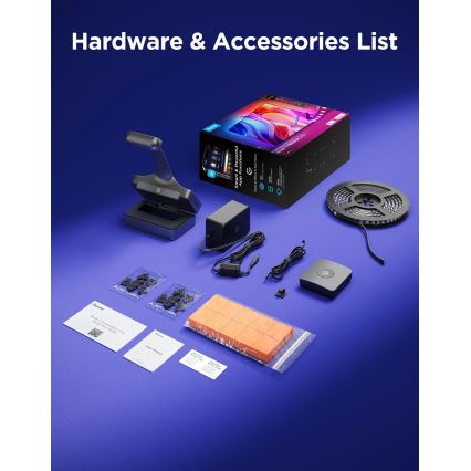 Govee - TV Backlight 3 Pro 55-65 Iluminación LED trasera inteligente RGBIC Wi-Fi