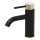 Grifo de lavabo ANHOLT 15,6 cm negro/latón