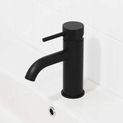 Grifo de lavabo ANHOLT 15,6 cm, negro mate