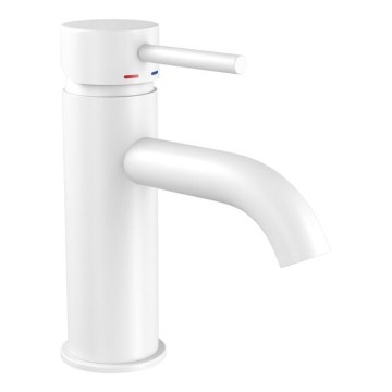 Grifo de lavabo DRAGOR 15,6 cm blanco mate