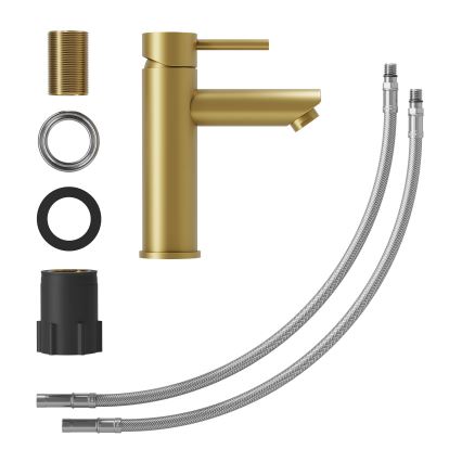 Grifo de lavabo RINGSTED 17,8 cm, latón cepillado