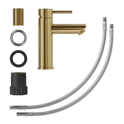 Grifo de lavabo RINGSTED 17,8 cm latón pulido