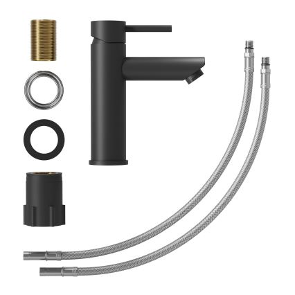 Grifo de lavabo RINGSTED 17,8 cm negro mate