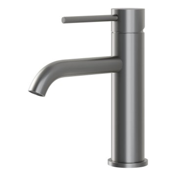 Grifo de lavabo SOVANG 18,3 cm, gris con acabado en polvo