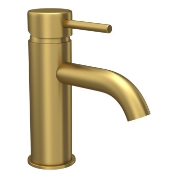 Grifo para lavabo DRAGOR 15,6 cm en latón cepillado