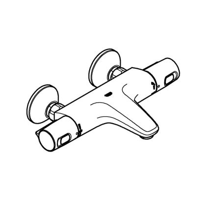 GROHE 1022162432 - Grifo termostático para bañera PRECISION TREND DN 15 negro