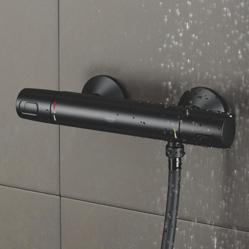 GROHE 1022172432 - Mezclador termostático de ducha PRECISION TREND negro