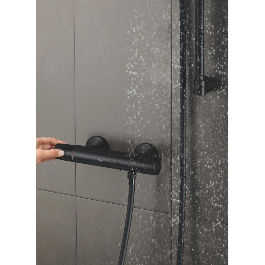 GROHE 1022172432 - Mezclador termostático de ducha PRECISION TREND negro