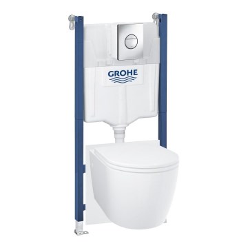 GROHE 103843SH00 - Juego 5 en 1 SOLIDO COMPACT 1,13 m cerámica/blanco