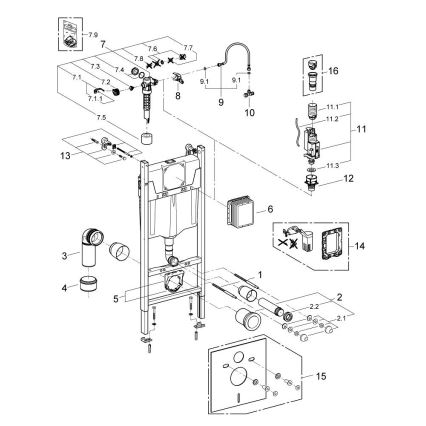 GROHE 103843SH00 - Juego 5 en 1 SOLIDO COMPACT 1,13 m cerámica/blanco