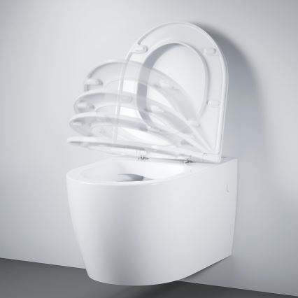 GROHE 103848SH00 - Inodoro suspendido START ROUND de cerámica, 368 × 543 mm, blanco duradero