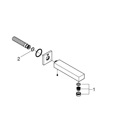 GROHE 13303000 - Desagüe para bañera EUROCUBE 170 mm cromo brillante