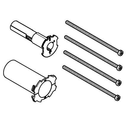 GROHE 14058000 - Kit de extensión universal de 25 mm, cromo brillante