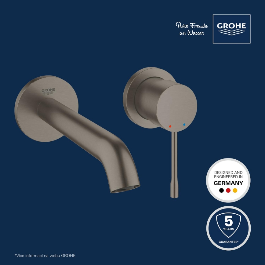 GROHE 19408AL1 - Grifo de lavabo ESSENCE 183 mm grafito