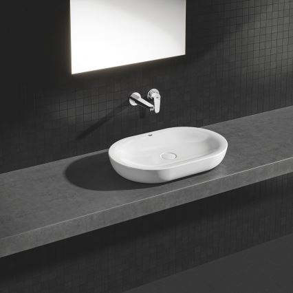 GROHE 19573002 - Grifo de lavabo para 2 orificios EURODISC COSMOPOLITAN 11x17 cm, acabado cromado