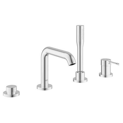GROHE 19578DC1 - Conjunto para bañera de cuatro orificios ESSENCE en acero inoxidable