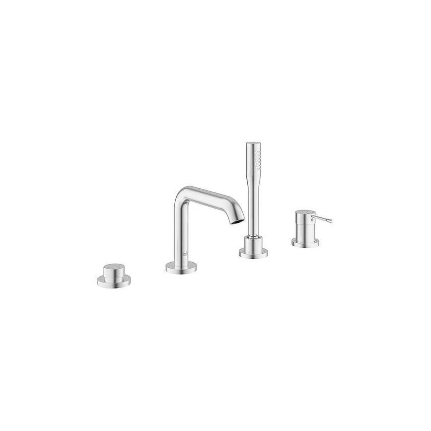 GROHE 19578DC1 - Conjunto para bañera de cuatro orificios ESSENCE en acero inoxidable