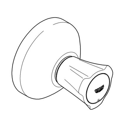 GROHE 19808001 - Conjunto exterior para válvula empotrada COSTA L, cromo brillante