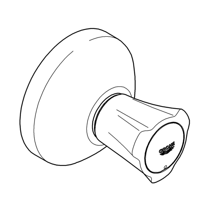 GROHE 19809001 - Tapa superior para válvula empotrada COSTA L, acabado cromo brillante