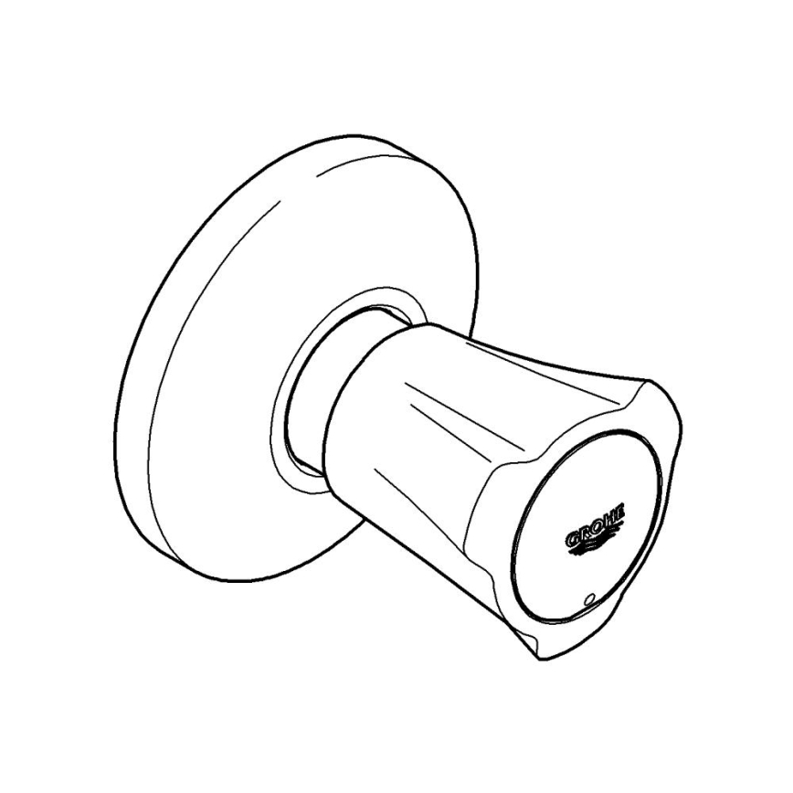 GROHE 19855001 - Pieza superior para válvula empotrada COSTA L 10-35 mm, acabado cromado brillante