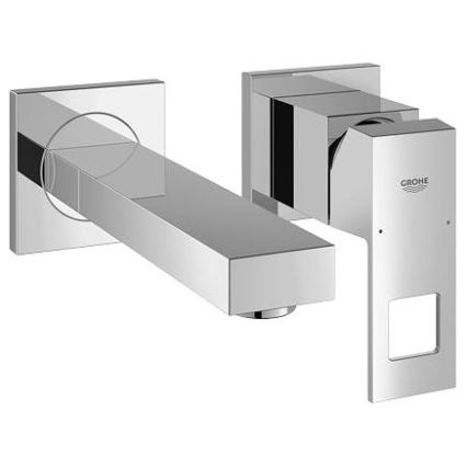 GROHE 19895000 - Grifo de lavabo de dos orificios EUROCUBE 171 mm cromo brillante