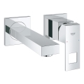 GROHE 19895000 - Grifo de lavabo para 2 orificios EUROCUBE 171 mm cromo brillante