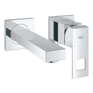 GROHE 19895000 - Grifo de lavabo para 2 orificios EUROCUBE 171 mm cromo brillante