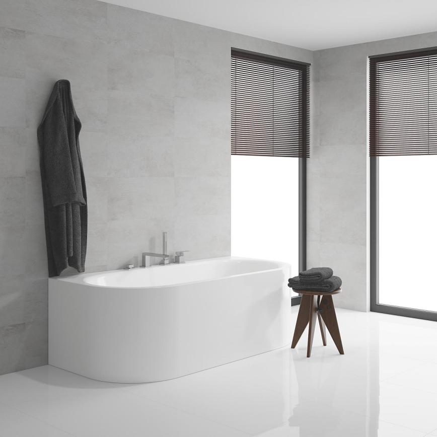 GROHE 19897001 - Grifo de bañera de cuatro orificios EUROCUBE, acabado en cromo brillante