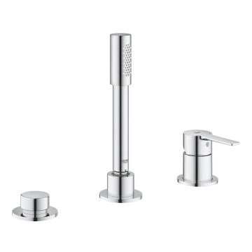 GROHE 19965001 - Batería para bañera de 3 orificios LINEARE, cromo brillante