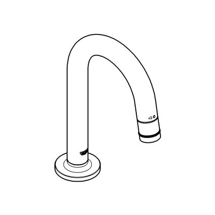 GROHE 20201000 - Válvula de montaje en cubierta UNIVERSAL 113 mm, cromo brillante