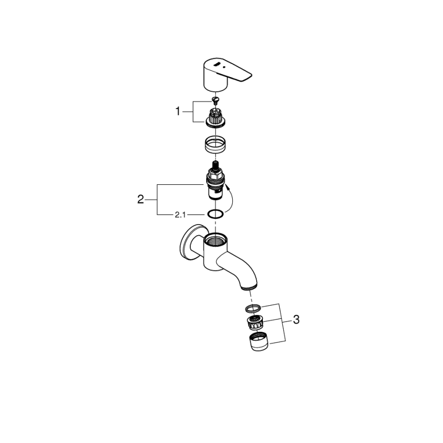 GROHE 20238001 - Válvula de desagüe DN 15, cromo brillante