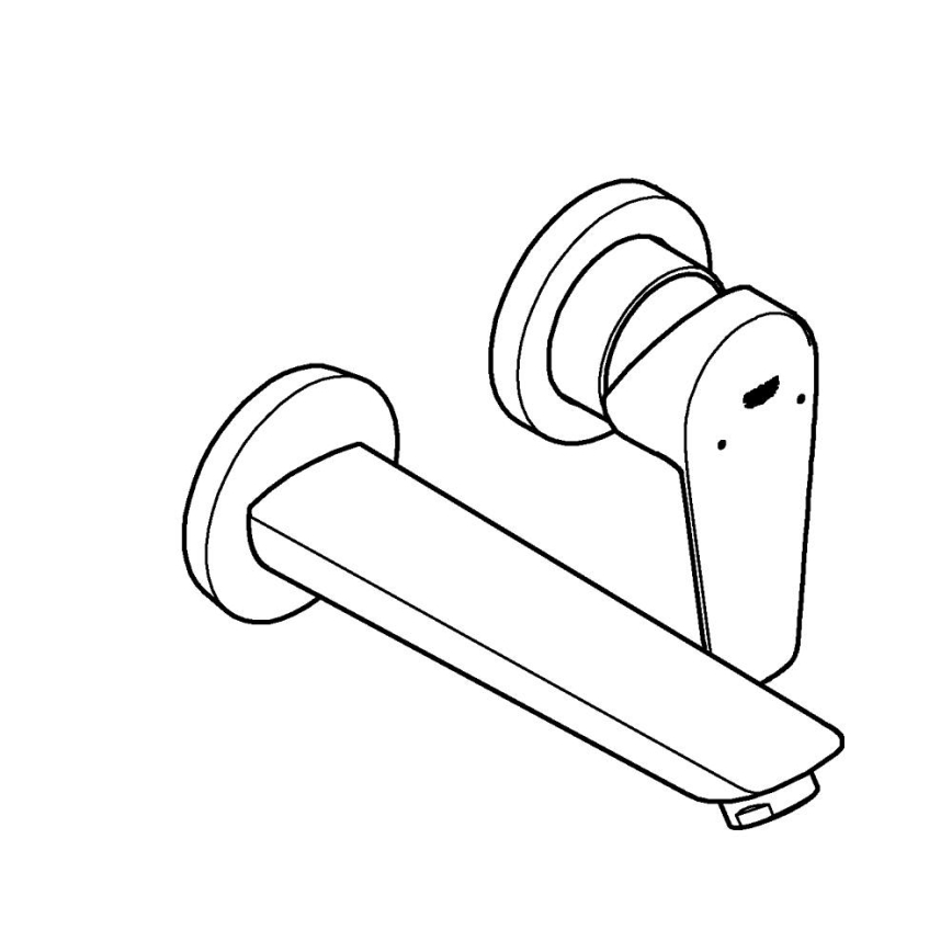 GROHE 20474001 - Grifo de lavabo para instalación empotrada 177 mm cromo brillante