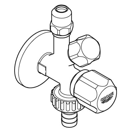 GROHE 22035000 - Válvula angular combinada UNIVERSAL DN 15 cromado brillante