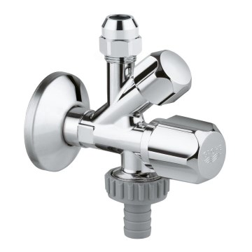 GROHE 22036000 - Válvula angular combinada ORIGINAL WAS® DN 15, cromo brillante