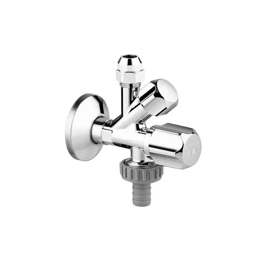 GROHE 22036000 - Válvula angular combinada ORIGINAL WAS® DN 15, cromo brillante